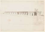 Kassel-Wilhelmshöhe, Aquädukt, Entwurf, Aufriß von Süden