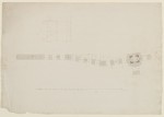 Kassel-Wilhelmshöhe, Aquädukt, Entwurf, Grundriß und Schnitt durch einen Pfeiler