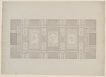 Kassel-Wilhelmshöhe, Schloß, Corps de Logis, Entwurf zur Decke des großen Salons der Beletage (Raum 56), Untersicht