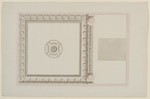 Kassel-Wilhelmshöhe, Schloß, Weißensteinflügel, Deckenentwurf für das Schlafzimmer des Landgrafen im Erdgeschoß (Raum 181), Untersicht