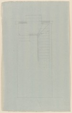 Kassel, Schloß Schönfeld (?), Entwurf zur Umgestaltung einer Treppe, Grundriß