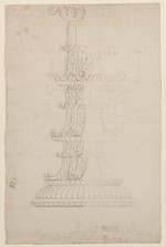 Rom (?), Detailnachzeichnung eines Kandelabers, Ansicht