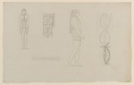 Skizzen verschiedener Dekorationselemente im ägyptischen Stil nach G. B. Piranesi, Ansicht