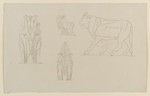Skizzen verschiedener Dekorationselemente im griechischen und im ägyptischen Stil nach G. B. Piranesi, Ansicht