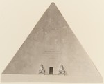 Entwurf zu einer Pyramide, Aufriß