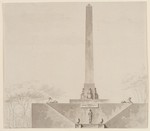 Entwurf zu einem Obelisken, Aufriß