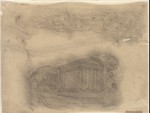 Rom, Tempel des Portunus; Taormina, röm. Theater, perspektivische Ansicht (Kopie?)