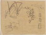 Sintra, Schloß Pena, Entwurfsskizzen für eine maurische Veranda, Ansicht