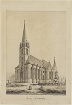 Frankenberg, Liebfrauenkirche, Bauaufnahme, Ansicht von Südwesten