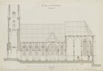 Frankenberg, Liebfrauenkirche, Vorlage für eine Reproduktion, Längsschnitt