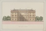 Kassel, Palais Schaumburg, erstes Projekt, Entwurf zur Gartenseite, Ansicht