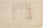 Wilhelmsthal, Domäne, Bauaufnahme des Marstallgebäudes, Grundriß des Erdgeschosses (Kopie)