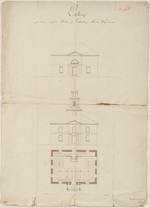 Eichenberg, ev. Pfarrkirche, Entwurf, Grund- und Aufrisse