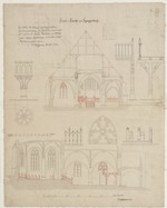 Spangenberg, Stadtkirche, Bauaufnahme und Entwurf zum Innenausbau, Aufrisse, Schnitte und Details