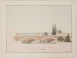 Entwurf für eine Brücke über die Ahna, Ansicht