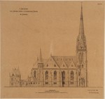 Kassel, Lutherkirche, zweite Entwurfsphase, Ansicht von Norden