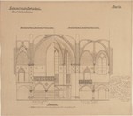 Kassel, Lutherkirche, Entwurf für die Innenausmalung, Schnitt