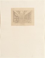 London, Haus von J. Soane, Bildergalerie nach J. Britton und A. C. Pugin, perspektivische Ansicht (Nachzeichnung)