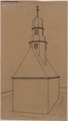 Hohensolms, ev. Pfarrkirche, Bauaufnahme, perspektivische Ansicht
