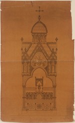 Rotterdam, Entwurf für einen Altar, Aufriß