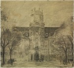 Kassel, Hessisches Landesmuseum, Entwurf Oktober 1908, Ansicht