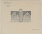 Kassel, Hessisches Landesmuseum, Entwurf Mai 1909, Variante der Hauptfassade