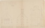 Hattendorf, Entwurf für eine Kirche, Grund- und Aufriß