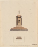 Entwurf zu einem Denkmal für König Jérôme, Grund- und Aufriß