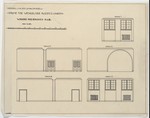 Kassel, Hessisches Landesmuseum, Erdgeschoß, Räume für wechselnde Ausstellungen, Wandaufrisse der Räume A und B