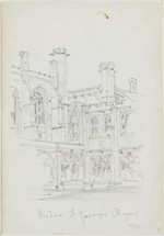 Windsor Castle, St. Georges Chapel, Detailskizze, perspektivische Ansicht