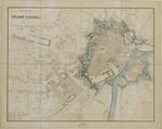 Kassel, Stadtplan mit Einzeichnung der Festungswerke