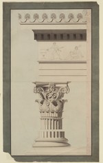 Athen, Lysikrates-Denkmal nach J. Stuart und N. Revett, Aufrißdetails
