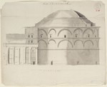 Rom, Pantheon nach A. Desgodets, Seitenaufriß (Kopie)