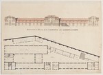 Kassel, Garde du Corps-Kaserne, Bauaufnahme, Grund- und Aufriß