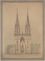 Kassel, Martinskirche, Entwurf zur Westfassade, Aufriß