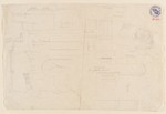 Skizzenblatt mit Architekturdetails der Tempel in Labrandos, Eleusis, Myus, Samos und Aegina, Aufriß und Schnitt
